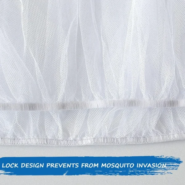Baby Mosquito Net for Stroller Reusable Bug Net for Stroller Portable Mini Crib Portable & Durable Baby Insect Netting - Image 3
