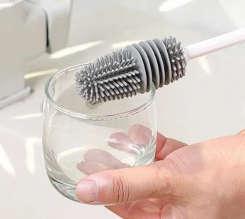 Baby Bottles Brush 360 Degree Rotation Long Handle Silicone Brushes Feeding Bottle Cup Cleaning Tools Pacifiers and Accessories