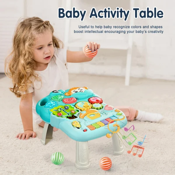 AnGku Versatile 5-in-1 Design Baby Walker Portable Toddler Trolley with Toys 6-12 Months Sit-to-Stand Learning Walker - Image 4