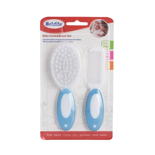 Baby Comb and Brush Care Set Baby Shampoo PP Soft Bristle Comb To Remove Fetal Ringworm Cleaning Brush - Image 4
