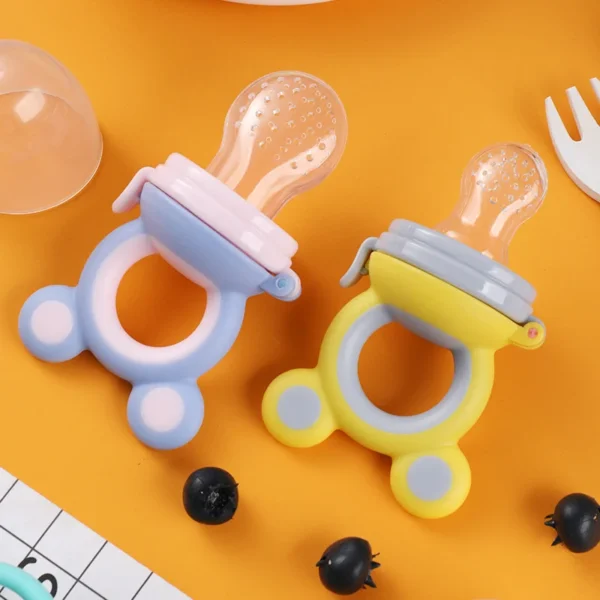 Baby Teether Nipple Fruit Food Feeder For New BornSilicona Teethers Fresh Food Nibbler Pacifier Clip Baby Accessories BPA Free - Image 2