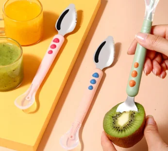 Baby Fruit Scraping Mud Spoon Feeding Spoon Soft Silicone Spoon Baby Easy To Eat Fruit Spoon Mother And Baby Supplies