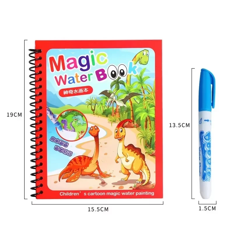 Magic Water Painting Book For Kids Baby Games Toys Montessori Coloring Books Baby Paint Educational Toys For Baby 1 2 3 Years - Image 6