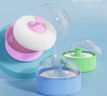 Talcum Powder Powder Puff With Box Baby Soft Face Body Cosmetic Powder Puff Talcum Powder Sponge Box Case Container