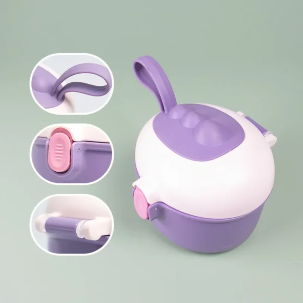 1pc Baby Milk Powder Box 220/440 ML Travel Portable Food Storage Box Safely Sealed Milk Powder Jar With Spoon Bpa Free - Image 3