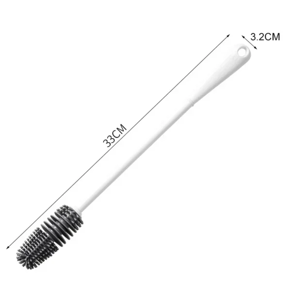 Baby Bottles Brush 360 Degree Rotation Long Handle Silicone Brushes Feeding Bottle Cup Cleaning Tools Pacifiers and Accessories - Image 9