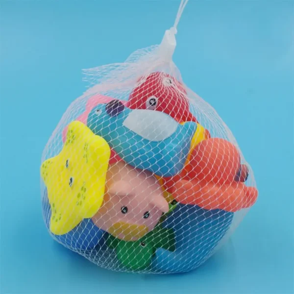 8 Pcs Set Bathing Toys Random Kids Baby Animal Bathing Splashing Sounds Small Toys - Image 6