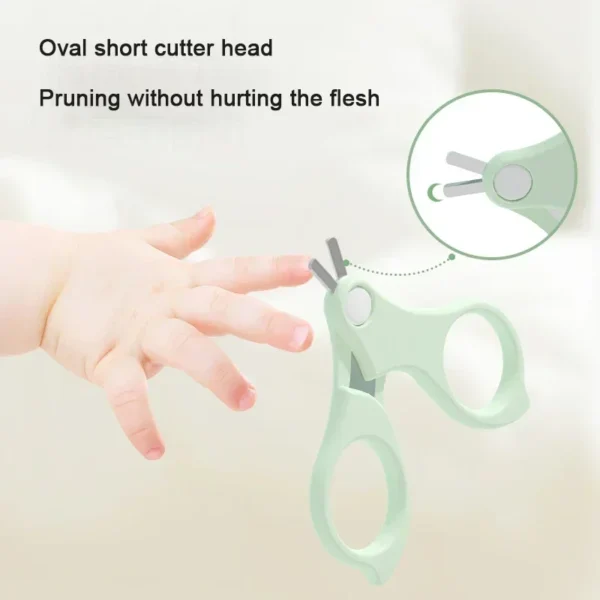Children Manicure Kit Baby Nail Scissor Baby Nail Care Tool Set Kid Safe Portable Nail Clipper Trimmer File Tweezer with Box - Image 2