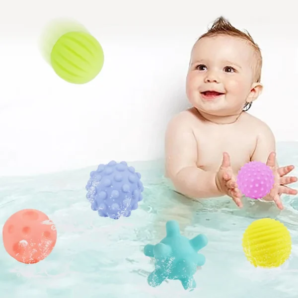 6Pcs Textured Multi Ball Set Develop Tactile Senses Toy Baby Touch Hand Ball Toys Training Ball Massage Soft Balls Kids Gifts - Image 6