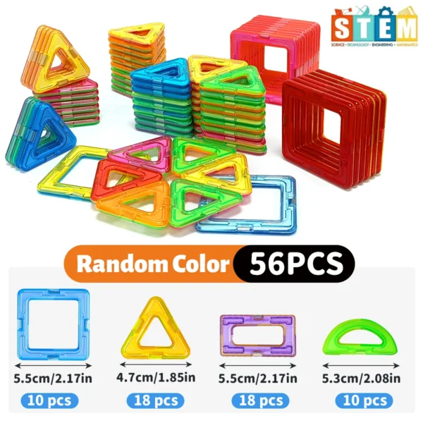Magnetic Building Blocks DIY Magnets Toys medium size STEM Toys Construction Toys Learning Educational Magnet Toys - Image 2
