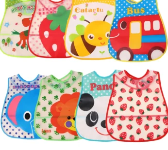 Cartoon Baby Bibs Waterproof Newborn Bandanas Feeding Baby Burp Cloths Girls Boys Saliva Towel Print Apron