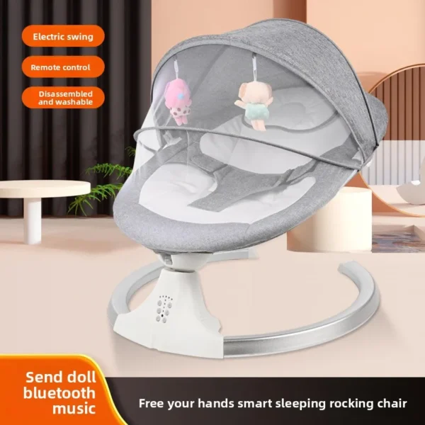 Baby Rocking Chair Baby Coaxing Artifact Baby Coaxing Recliner Newborn Electric Cradle Soothing Chair
