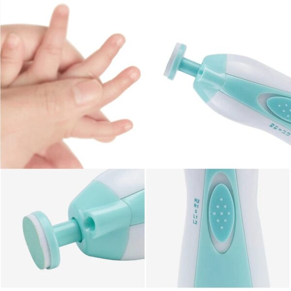 Baby Nail Trimmer Multifunctional Electric Baby Nail File Clippers Toes Fingernail Cutter Trimmer Manicure Tool Set Baby Care - Image 6