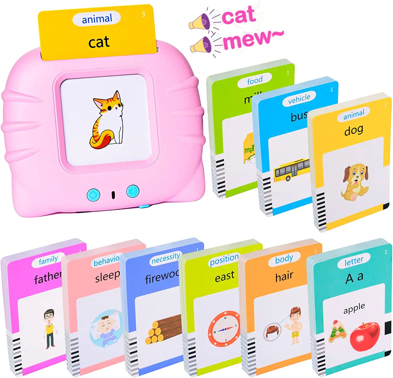 KIDS FLASH TALKING CARDS 200+ EDUCATIONAL WORDS - Image 7